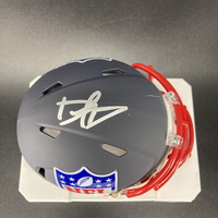 NFL - Cardinals Dadrion Taylor-Demerson Signed Blue Shield Mini Helmet