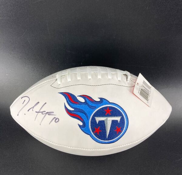 Titans - DeAndre Hopkins Signed Panel Ball With Titans Logo