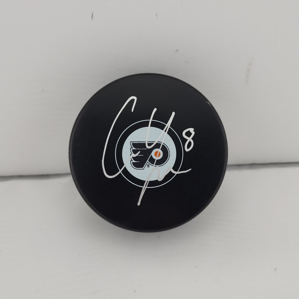 Cam York Autographed Philadelphia Flyers Hockey Puck