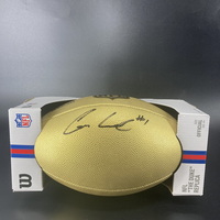 NFL - Titans Cam Ward Signed Gold Composite Football