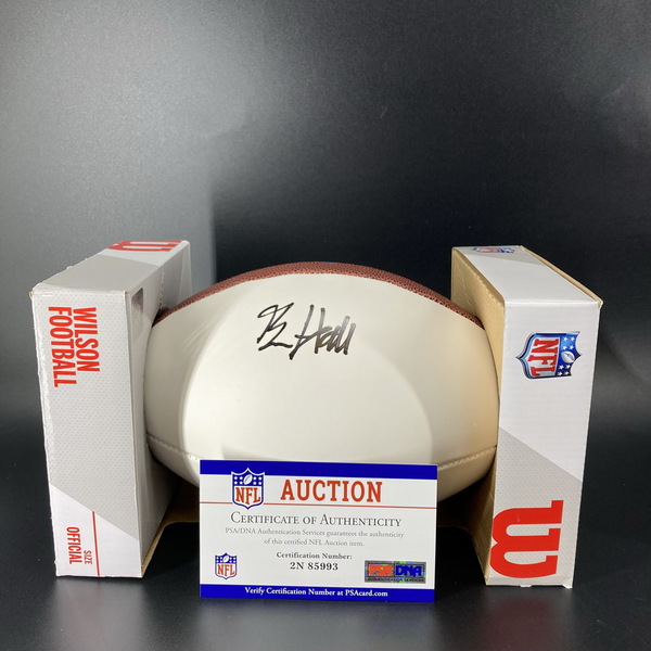 NFL - Jets Breece Hall Signed Panel Ball