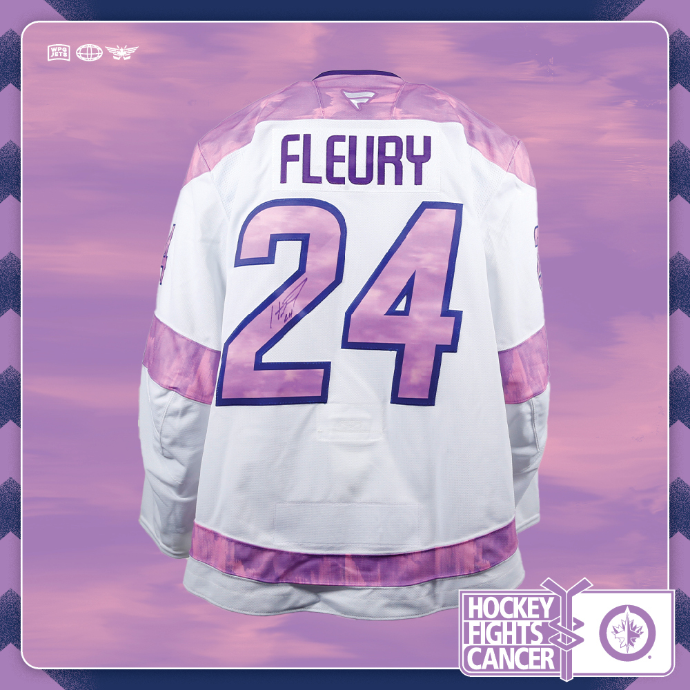 Haydn Fleury #24 Team Issued Limited Edition Autographed Hockey Fights Cancer Jersey