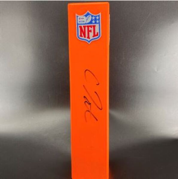 NFL - Titans Carnell Tate Signed NFL Shield Pylon