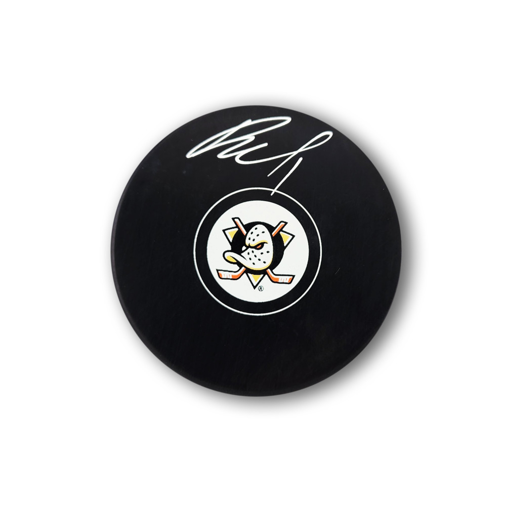 Lukas Dostal Autographed Anaheim Ducks Hockey Puck
