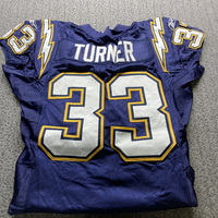 NFL - Chargers Michael Turner Game Worn Jersey Size 48