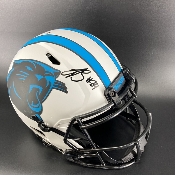 NFL - Panthers Jonathon Brooks Signed Authentic Lunar Eclipse Speed Helmet