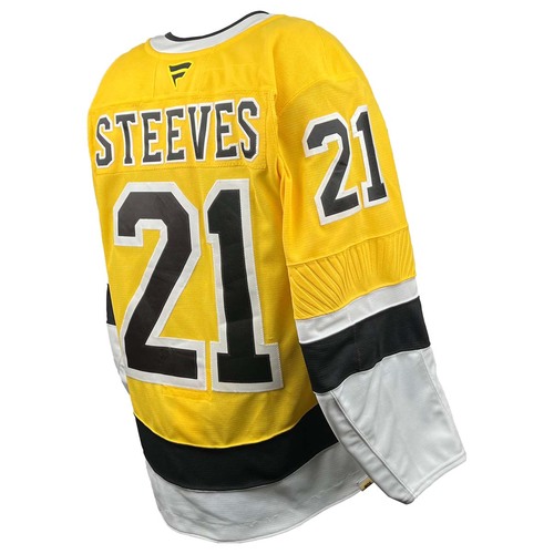 Photo of Game-Used 2025-2026 Season Stadium Series Style Hockey Jersey - Alternate Set 2 - Alex Steeves