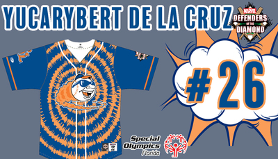 Marvel Defenders of the Diamond Night Jersey #26 Yucarybert De La Cruz