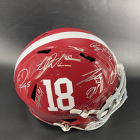 NFL - Alabama Replica  Helmet Signed by  Derrick Henry, Jalen Hurts, Pat...