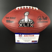 Patriots vs Seahawks - SuperBowl 49 Game Used K - Ball