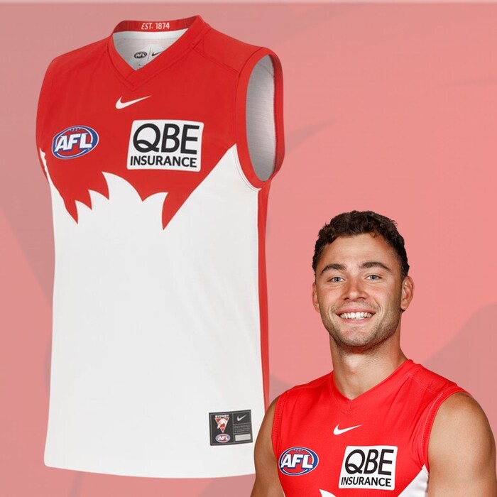 Photo of Will Hayward #9 2025 Sydney Swans Home Guernsey