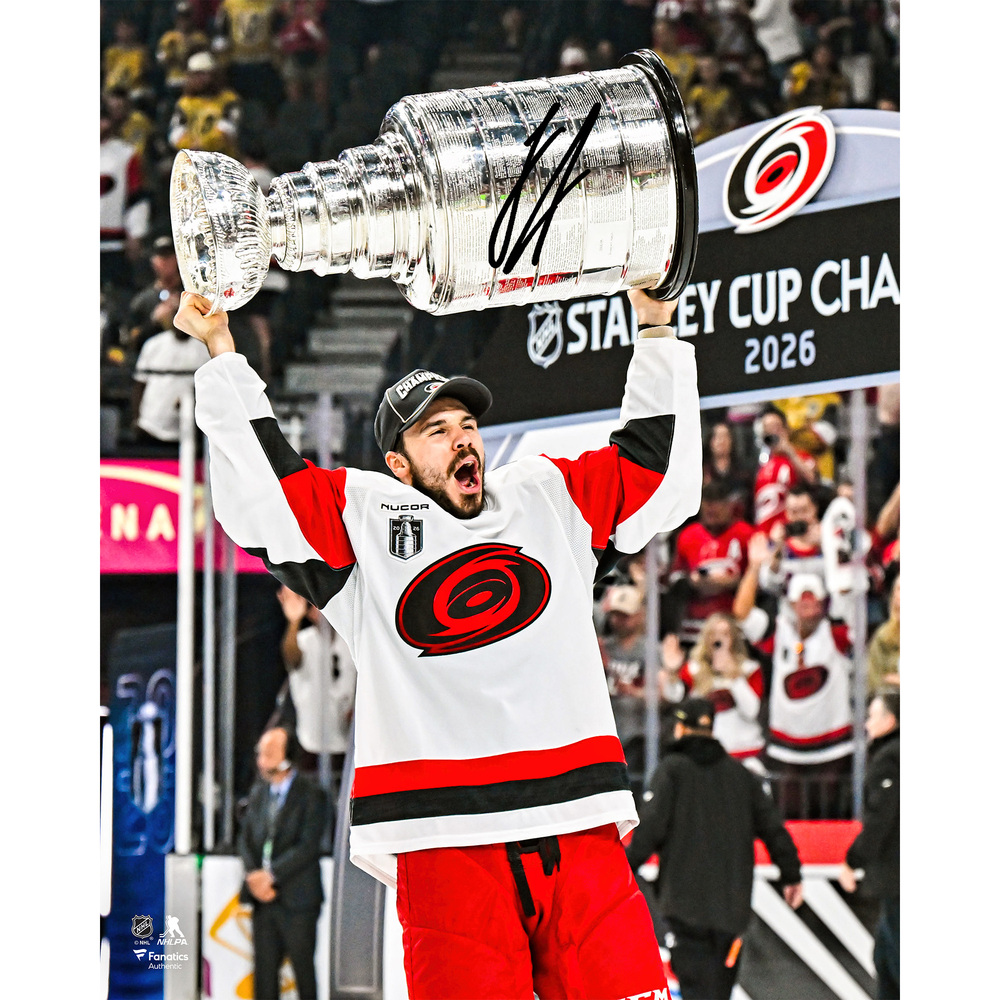 Logan Stankoven Carolina Hurricanes Autographed 11