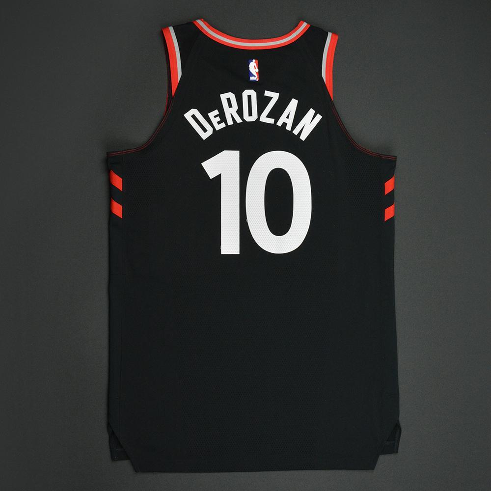 DeMar DeRozan Toronto Raptors Statement GameWorn Jersey 201718