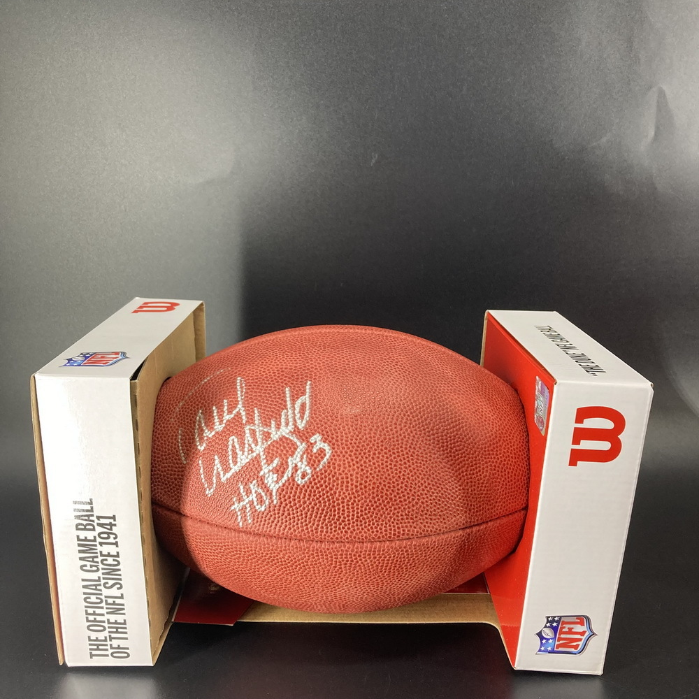 HOF Browns Paul Warfield Signed Authentic Football The official auction site of the National