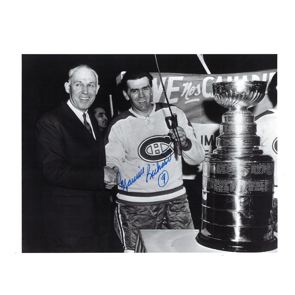 MAURICE RICHARD Signed Montreal Canadiens 8 x 10 Photo - 70668