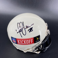 NFL - Rams Marshall Faulk Signed Mini Helmet With Kickoff Logo