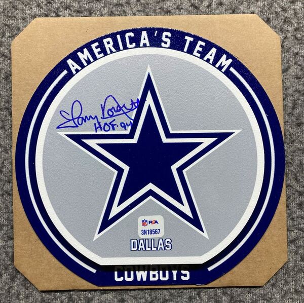 HOF - Cowboys Tony Dorsett Signed 3D Metal Wall Art (8x8)