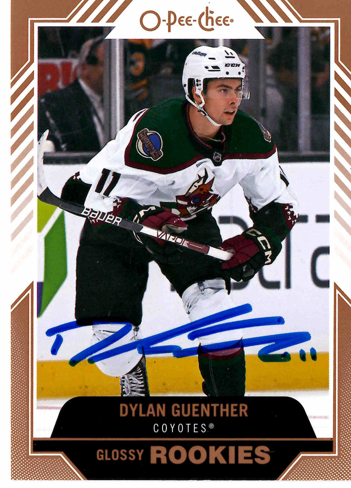 Dylan Guenther Autographed 2022-23 Upper Deck O-Pee-Chee Glossy Bronze #R-18 Rookie Card