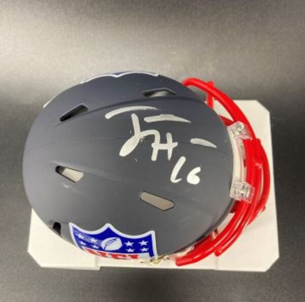 NFL - Vikings Jaren Hall Signed NFL Shield Mini Helmet