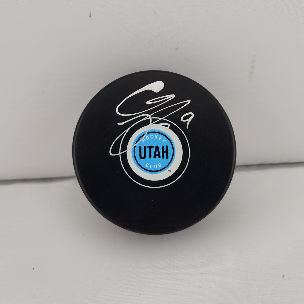 Clayton Keller Autographed Utah Hockey Club Hockey Puck