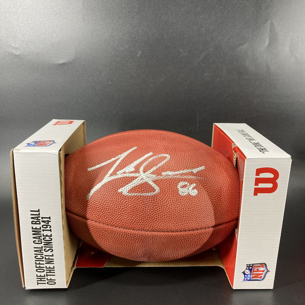 NFL - Cowboys Luke Schoonmaker signed authentic football