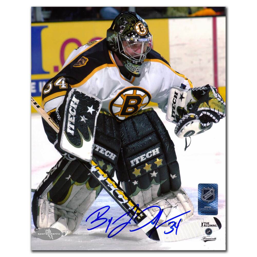 Byron Dafoe Boston Bruins Action Autographed 8x10