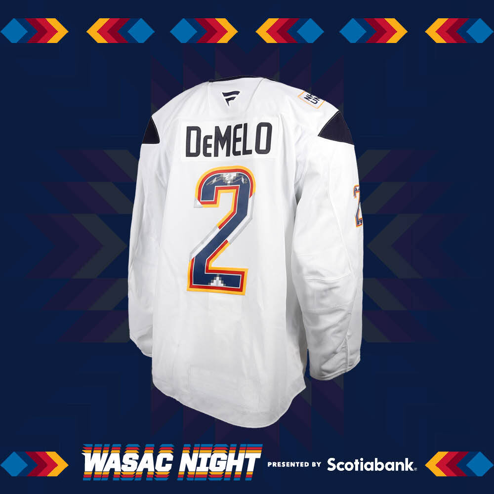 Dylan DeMelo #2 Team Issued Limited Edition Autographed WASAC Jersey