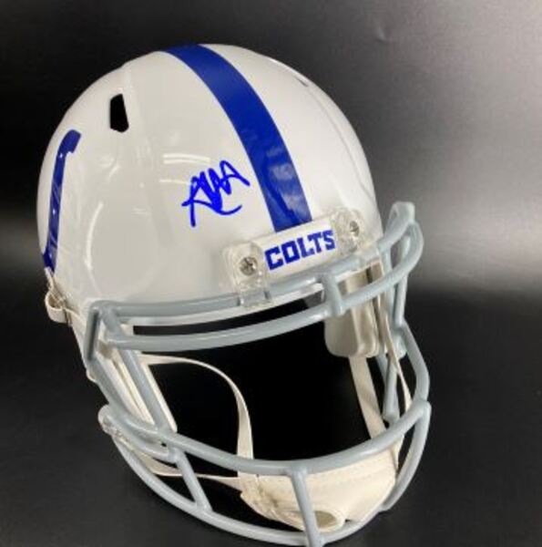 NFL - Colts Adonai Mitchell Signed Replica Helmet