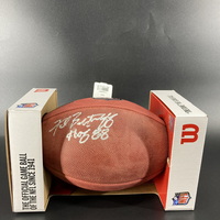 HOF - Raiders Fred Biletnikoff Signed Authentic Football with HOF 88 Ins...