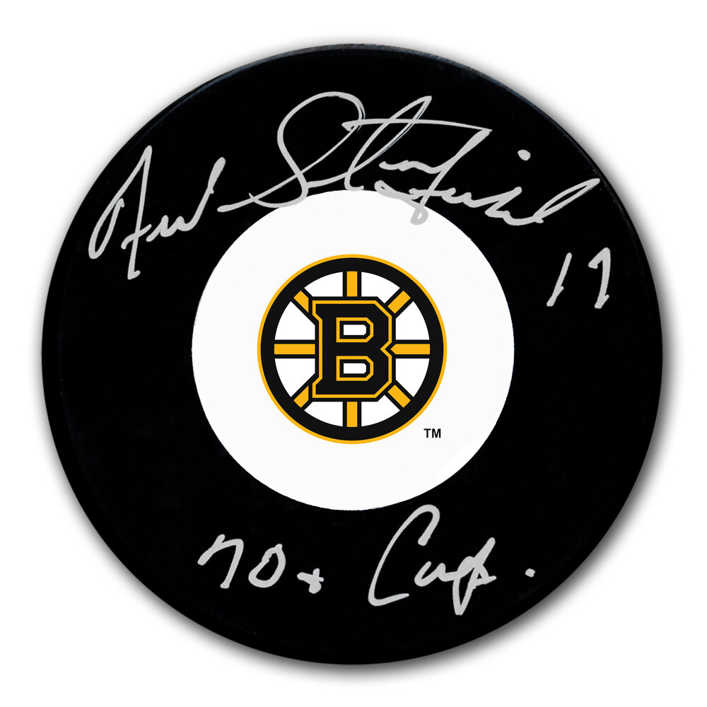 Fred Stanfield Boston Bruins 1970 Stanley Cup Autographed Puck