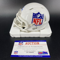 Red Cross - Eagles Carson Strong signed Shield Mini Helmet