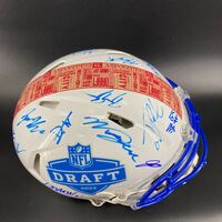 NFL - Multi Signed Authentic 2023 NFL Draft Speed Helmet Signed by 17 pl...