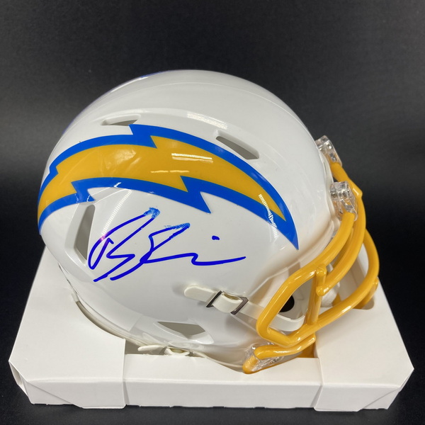 NFL - Chargers Brenden Rice Signed Mini Helmet