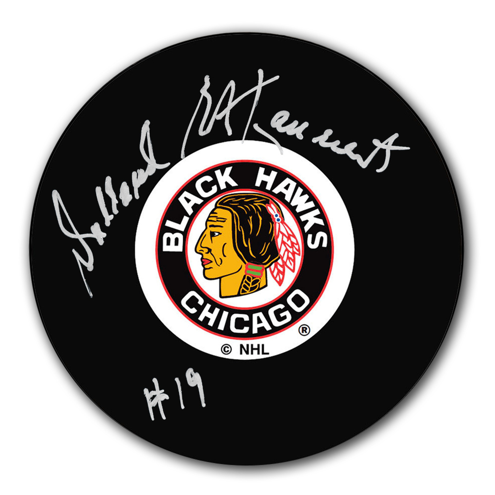 Dollard St. Laurent Chicago Blackhawks Autographed Puck