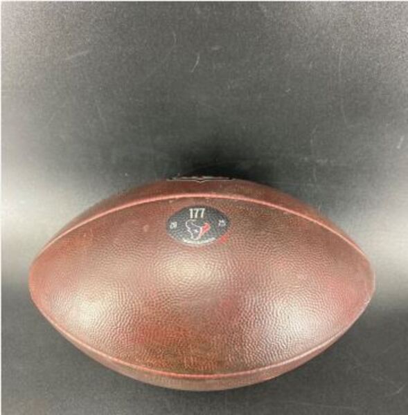 NFL - Texans Game Used Football (10/05/2025) Individually Numbered 177 N...