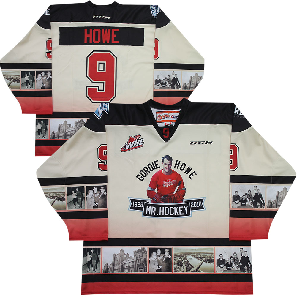 Saskatoon Blades Sublimated Gordie Howe Memorial Pro Jersey NHL Auctions