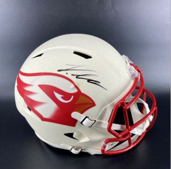 NFL - Cardinals Jeremiyah Love Signed Replica Alternate Speed Helmet