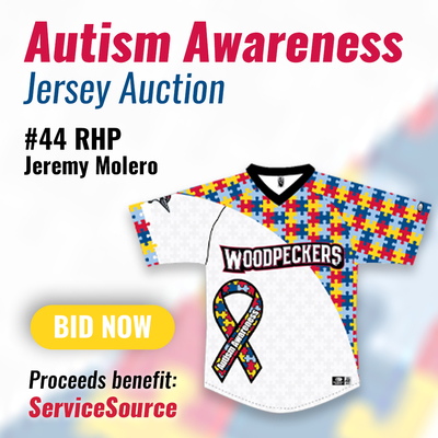 Jeremy Molero #44 - Autism Awareness Jersey
