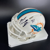 Dolphins - Michael Thomas Signed Mini Helmet