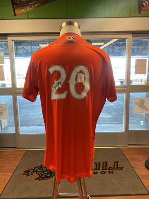 Justin Ramsey Game Worn Autographed Norfolk Road N Anchor Jersey #20 Size 48