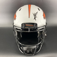 NFL - Broncos Audric Estime Signed Authentic Lunar Eclipse Helmet