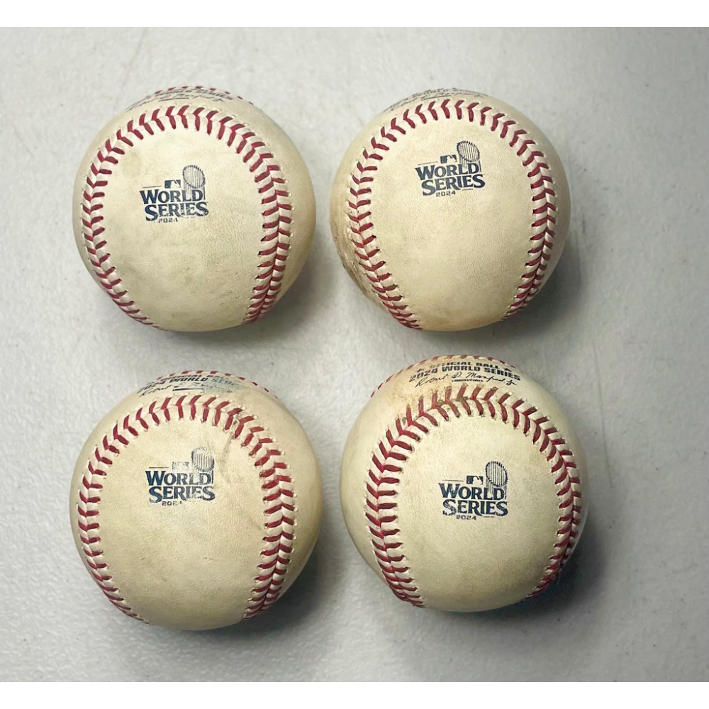 Los Angeles Dodgers 2024 World Series Wins Bundle (4 Game-Used