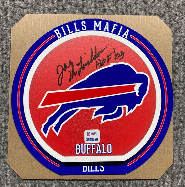HOF - Bills Joe DeLamielleure Signed 3D Metal Wall Art (8x8)