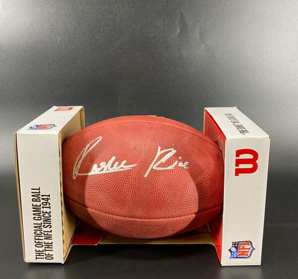 NFL - Chiefs Rashee Rice signed authentic football - With Chiefs Logo
