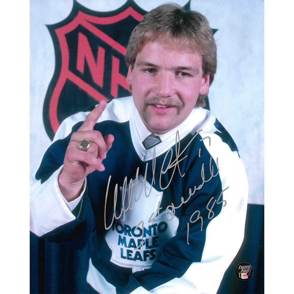 Wendel Clark Autographed Toronto Maple Leafs 8X10 Photo w/1ST OVERALL 1985 Inscription