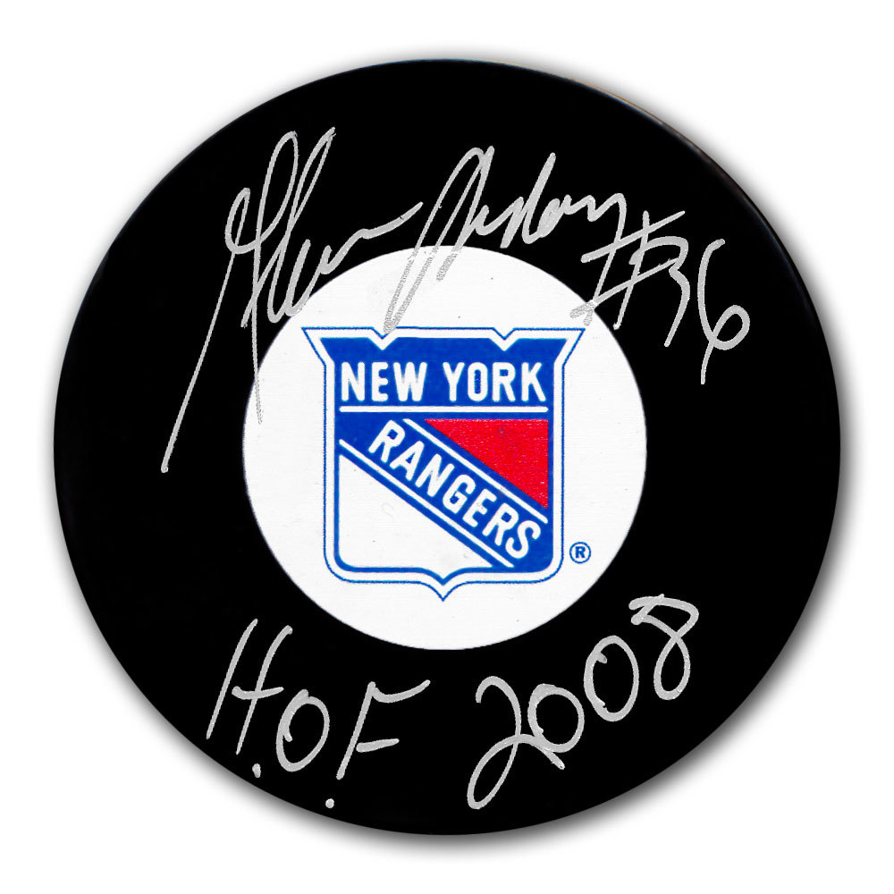 Glenn Anderson New York Rangers HOF Autographed Puck