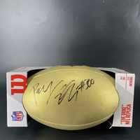 NFL - Steelers Daijun Edwards Signed Gold Composite Football