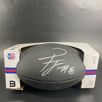 NFL - Rams Terrance Ferguson Signed Black Composite Silver Series Football