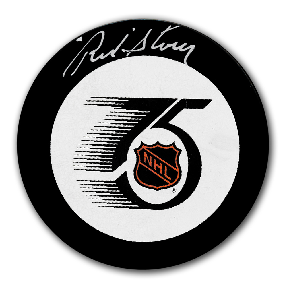 Red Storey NHL Referee HOF Autographed Official Game Puck