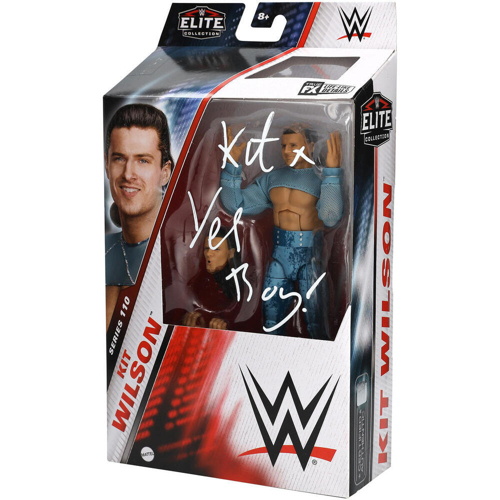 Kit Wilson WWE Autographed Mattel Elite Collection Series 110 Action Figure with 